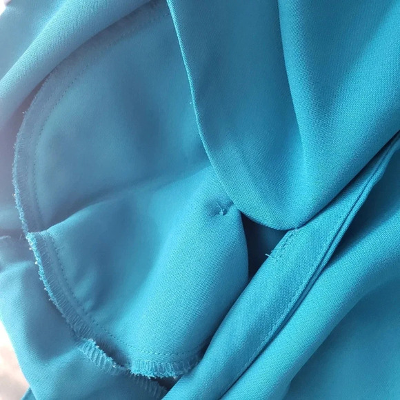 Liz Baker Vintage Blue Button Down  Shirt - Picture 11 of 11